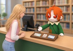 我想〜借书证のイラスト