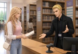 这本书有人预约吗？のイラスト