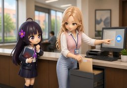 请加急调取のイラスト