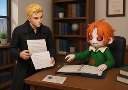 改写算抄袭吗？のイラスト