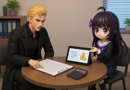 提前解约需要付违约金吗？のイラスト