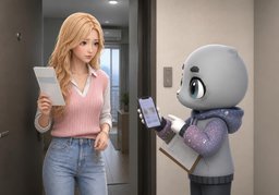 押金会因为〜扣款吗？のイラスト