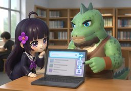 怎么查找〜？のイラスト