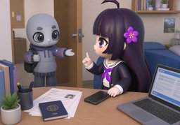 我想给〜打电话のイラスト