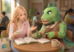 我们交换语言吧のイラスト
