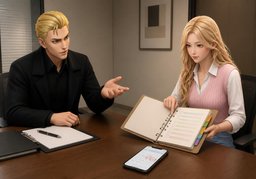 你怎么复习的？のイラスト