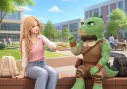 要不要一起去〜？のイラスト
