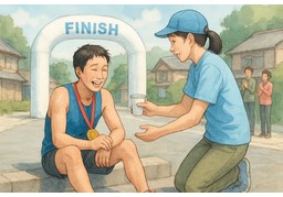 마라톤のイラスト