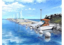 港のイラスト