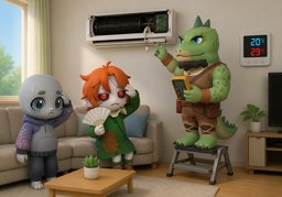 climatizaciónのイラスト
