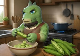 Illustration for fève (fava bean)