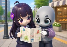 약도のイラスト