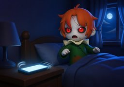 한밤중のイラスト