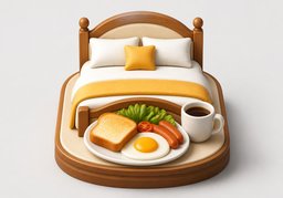 含早餐のイラスト