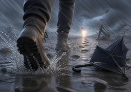 风雨无阻のイラスト