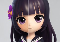 美颜のイラスト