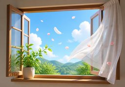 敞开のイラスト