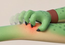 瘙痒のイラスト