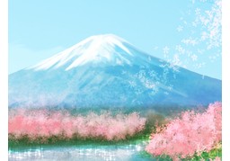 风光のイラスト