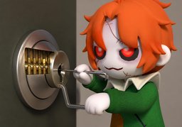 开锁のイラスト