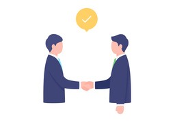 협력자のイラスト