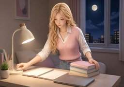 공부하다のイラスト