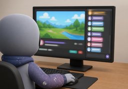채팅창のイラスト