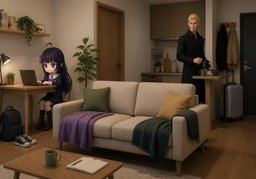 同居のイラスト