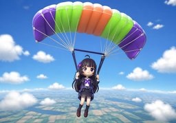 paracaídasのイラスト
