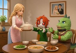 媳妇のイラスト