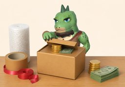 包装费のイラスト