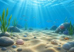 海底のイラスト