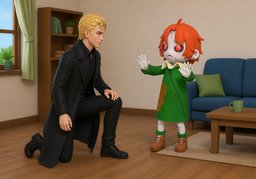 arrodillarのイラスト