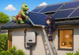 autoconsumoのイラスト