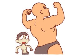 压倒のイラスト