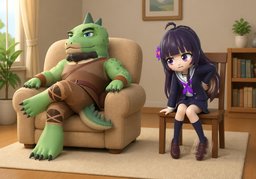 unbequemのイラスト