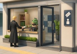 站务室のイラスト