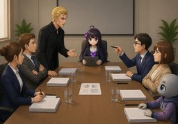 débattreのイラスト