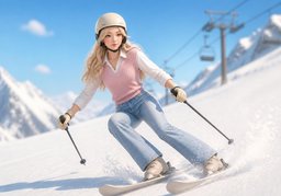 Illustration for Skifahrer (skier)