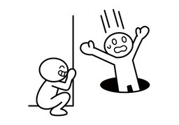 搞鬼のイラスト