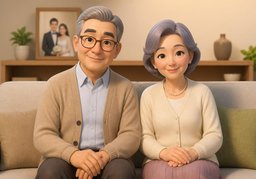 시부모のイラスト