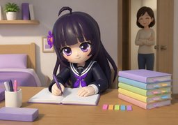 부지런하다のイラスト