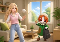 대낮のイラスト