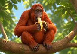 Illustration for orang-outan (orangutan)