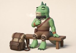 如释重负のイラスト