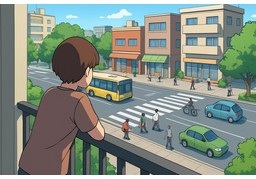 大街のイラスト