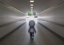 地下通道のイラスト