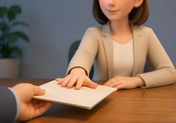 婉拒のイラスト