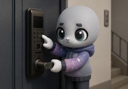 도어락のイラスト