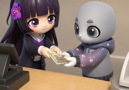 거스름돈のイラスト